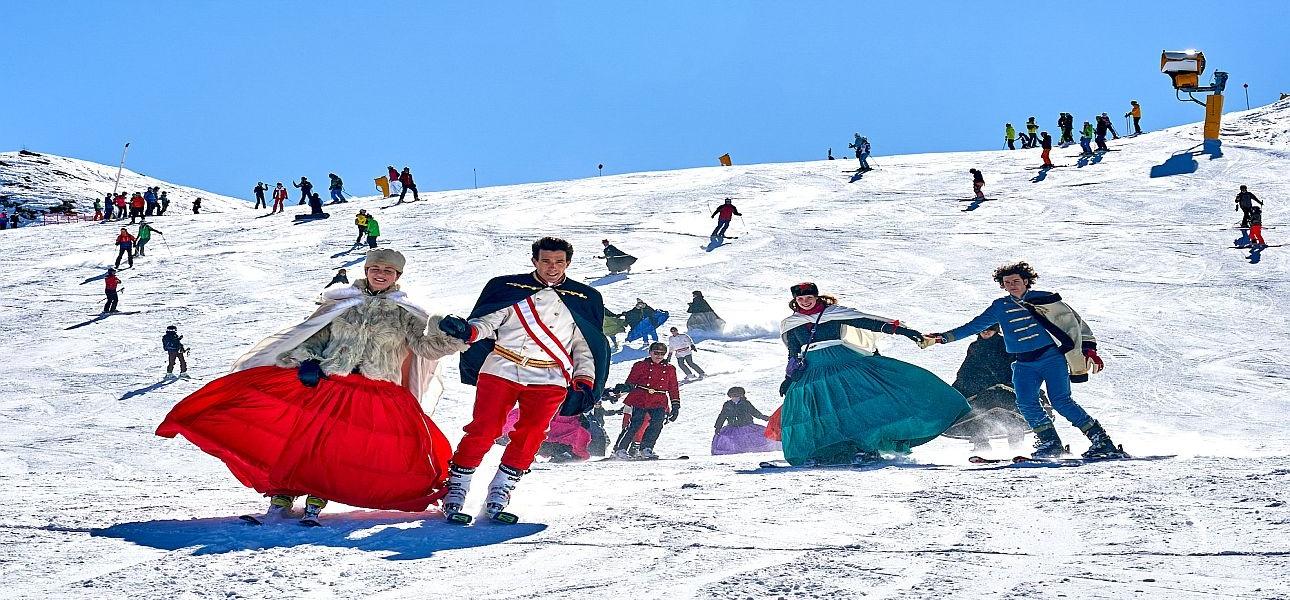 Kaiserball und Skifahrt mit Sissi: Habsburger Karneval in Madonna di Campiglio