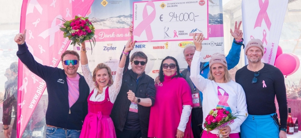 #SHESKIS und #Pinktable: Gemeinsam auf den Pisten Obertauerns gegen den Krebs 