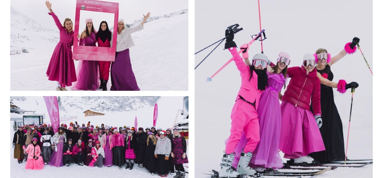 „Einschwingen für Pink Ribbon“ — Obertauern eröffnet Wintersaison mit strahlender Solidarität