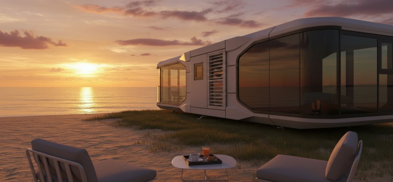 Übernachten direkt am Strand: Albena mit innovativen Kapselhäusern