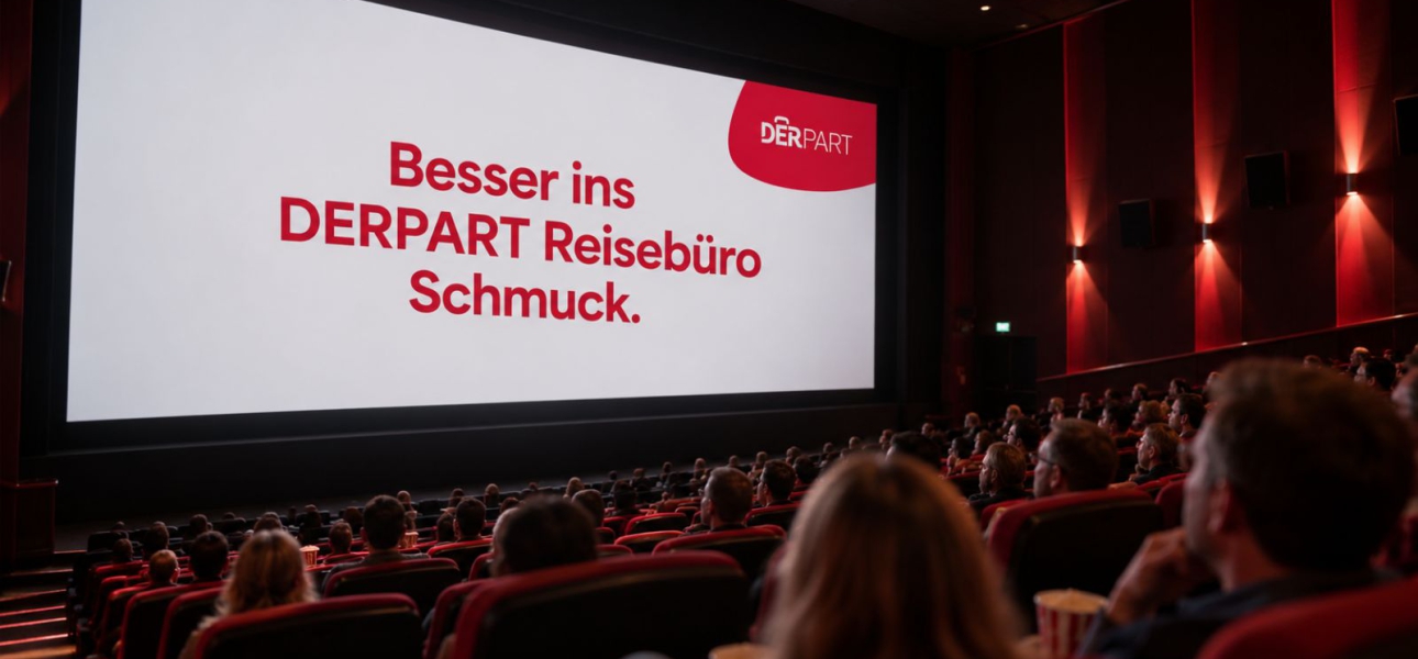 Persönliche Beratung auf großer Leinwand: DERPART Reisebüros nutzen Kinostart von „Der perfekte Urlaub“